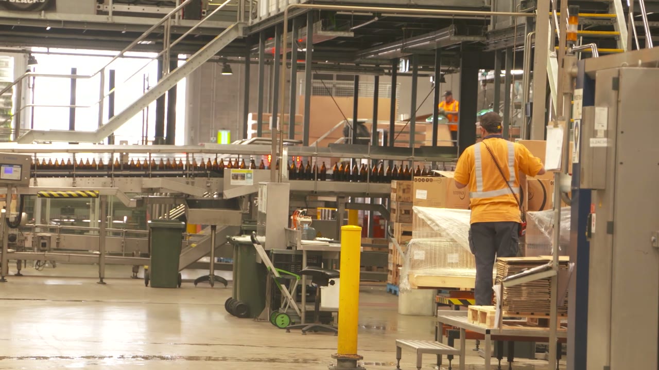 A phone capture of a production floor with the machines and pallets the detector found